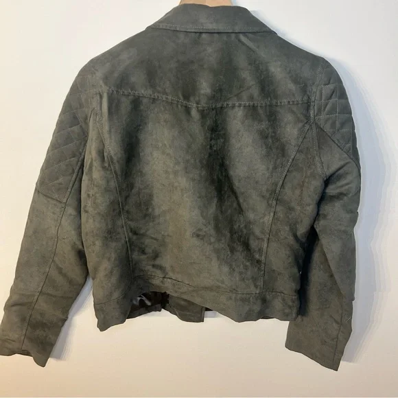 *NWT* Ci Sono by Cavalini Charcoal Gray Vegan Leather Moto Jacket, Size XL - Picture 5 of 10